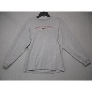 Jansport Gray Vintage Virginia Tech Crewneck Classic Logo Men Size Small